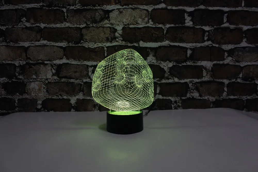 Free Shipping Amazing Dice with Number In It 3D LED Decorated Colorful Nightlights Table or Bed Lamp Touch Control | Лампы и освещение