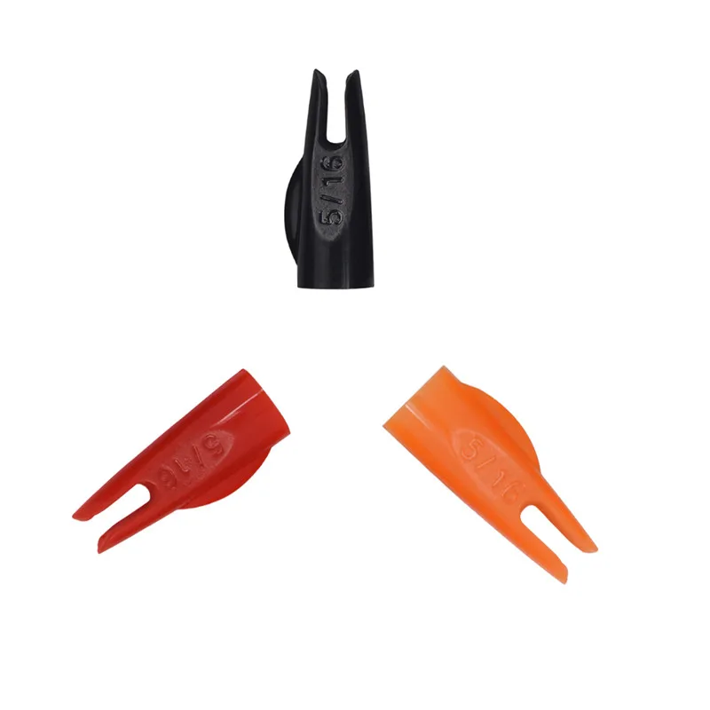 

100Pcs 5/16 8mm Wooden Arrows Knock Plastic Nock Accessories Archery Bow Outdoor Shooting Hunting Free Shipping
