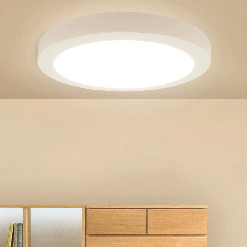 

LED LED Ceiling Light 6W 12W 18W 24W Round Square ceiling Light Surface Mounted AC85-265V Modern Lamp For Home Lighting Fixture