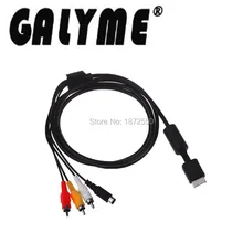 Горячая черный цвет 1,8 м Аудио Видео AV кабель для RCA для PsPSONY PS 2 PS 3 для игровой станции портативная система игровой консоли кабель