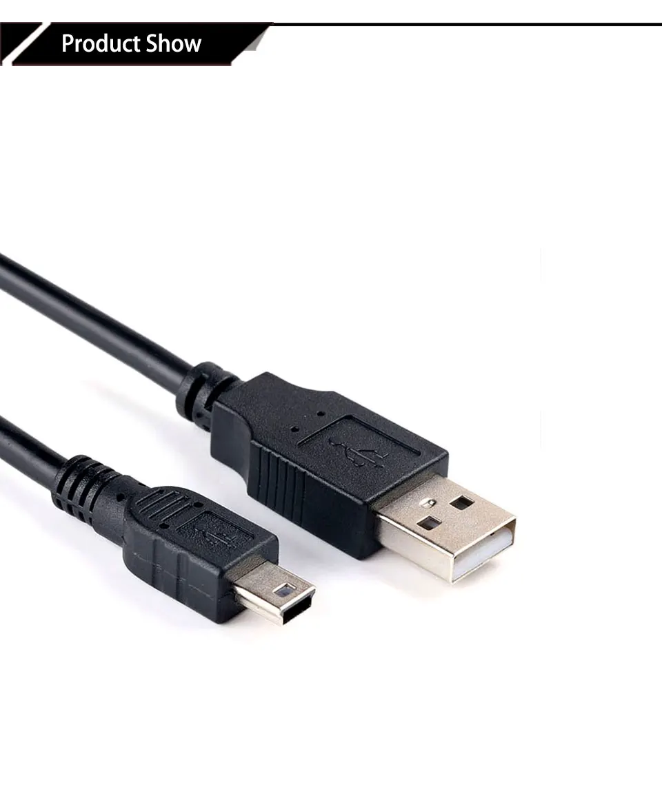 1,5 м 1 м 3 м 5 м USB Type A для мини-usb кабель для синхронизации данных 5 Pin B штекер для зарядки шнур для камеры MP3 MP4 Новинка