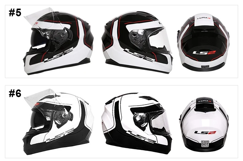 LS2 FF328 поток полное лицо мото rcycle шлем с двойными линзами capacetes para moto Racing LS2 шлем DOT Approved casco moto cap