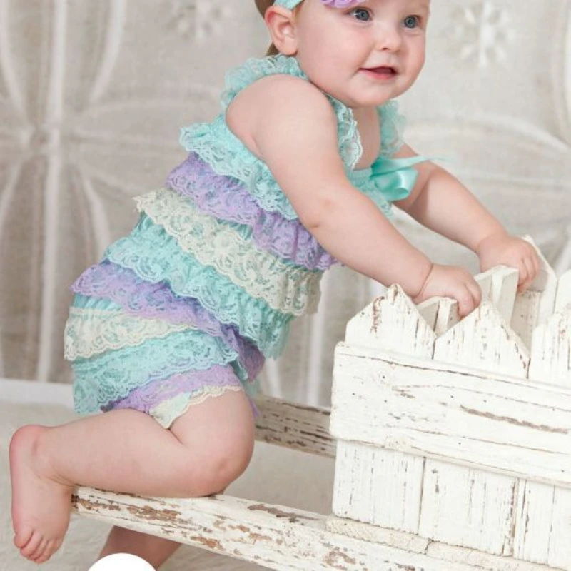 infant lace romper