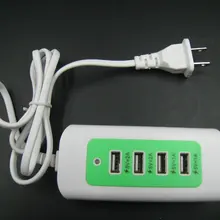 Универсальный 4 Порты и разъёмы USB выход Мощность полосы разъем Зарядное устройство адаптер ЕС США Разъем для iPhone Samsung 20 шт./лот