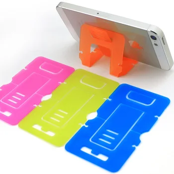 

Wholesale VBNM Universal Card Style Folding Cell Phone Holder Earphone Wire Roller 3 Angle Point For iPhone 6S 7S Samgsung S7