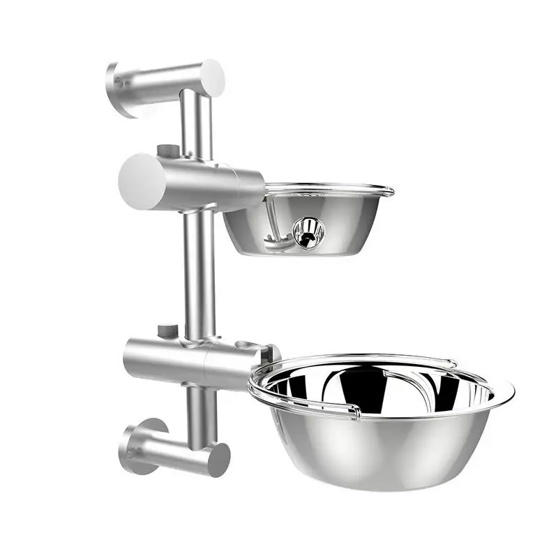 

Stainless Steel Pet Feeding bowl Adjustable Dog Bowl Non-slip Double Bowls for Chihuahua Cats Food Water Feeder Pets Supplies