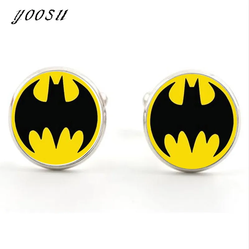 2018 HOT! Cuff Links - Mens Cufflinks - Gift for Him, Groom, Dad - Superhero Cufflinks - Novelty Cufflinks