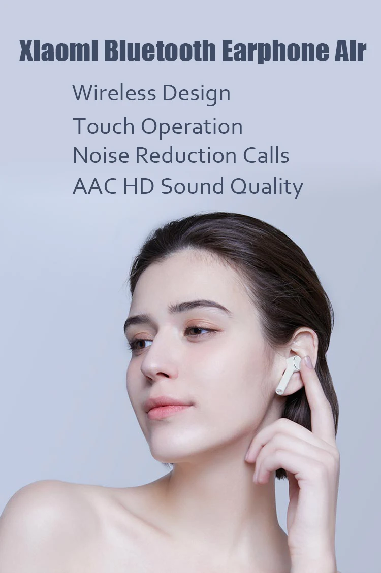 Stock Xiaomi Air TWS Headset Bluetooth True Wireless Stereo Sport Earphone ANC Noise Cancelling Smart Touch Bilateral Call Earphone (3)