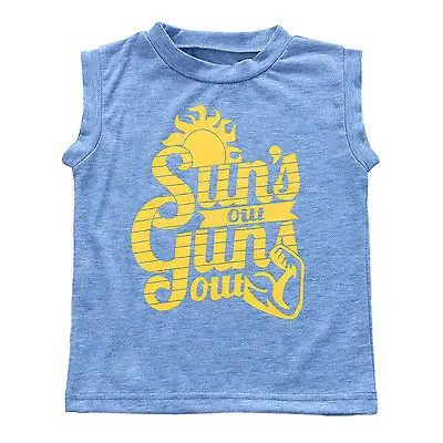 

Toddler Kids baby Boys Summer Sleeveless Casual Vest Tank T-shirt Tee Tops Shirt