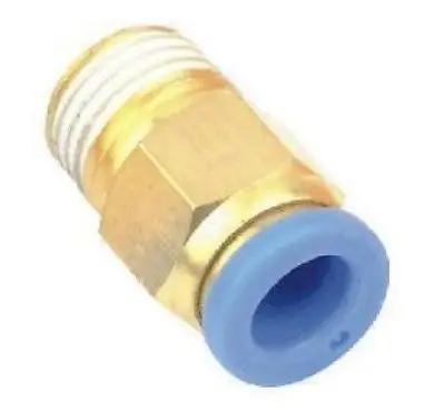 

100pcs 6mm to1/8' Pneumatic Connectors male straight one-touch fittings BSPT QC
