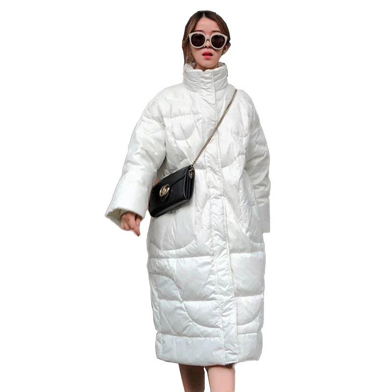 2018 New high quality Thick Slim Winter Down jacket coat Women Down jacket Fashion Plus size Hooded Female outerwear NW1038