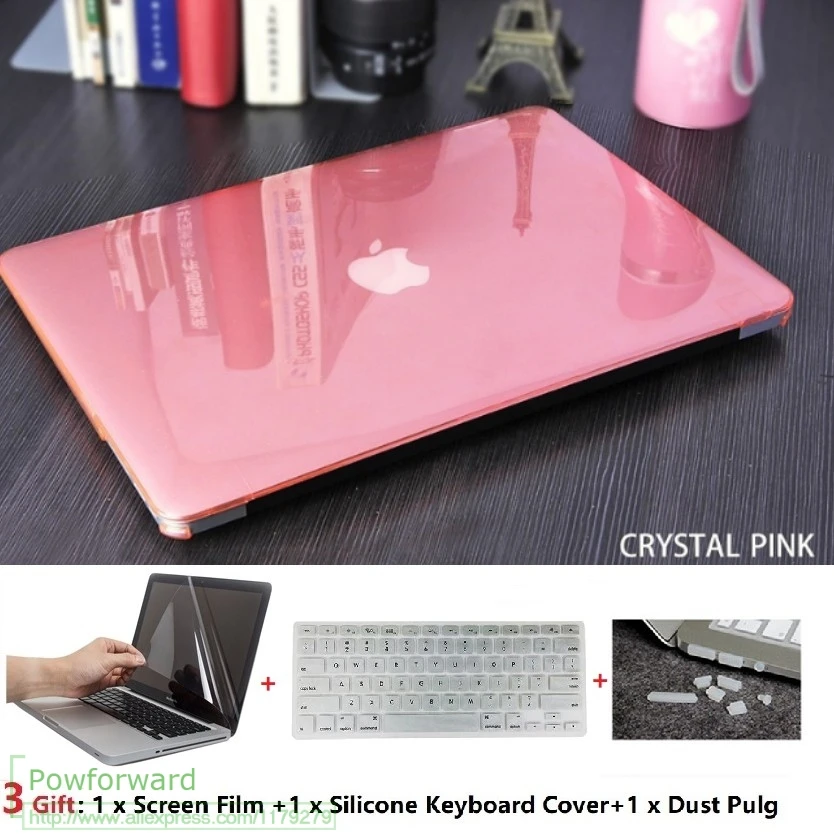 4в1 для Apple Macbook Air Pro Retina Touch Bar 11 6 12 13 15 4 inchs Кристальный чехол ноутбука + клавиатуры