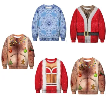 

PLstar Cosmos Hot Sale Men/Women 3d Sweatshirt Christmas Festival Gift New Year Funny Santa harajuku Casual Pullover Size S-5XL