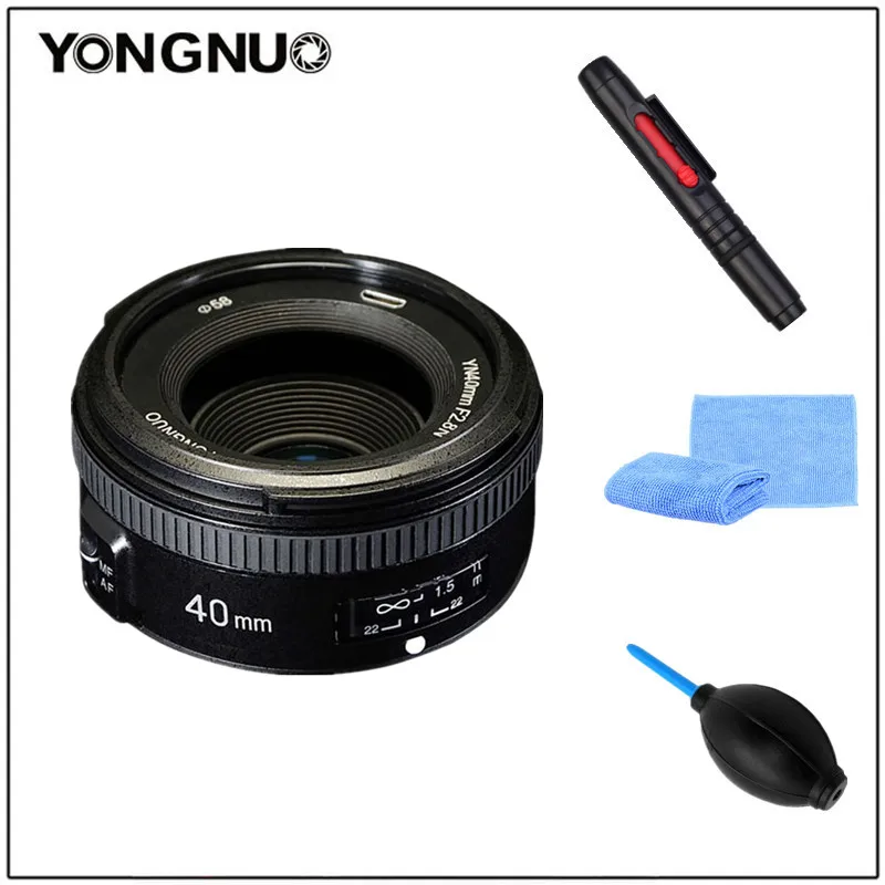 Объектив YONGNUO 40 мм yn40 F2.8N легкий стандартный объектив с постоянным фокусным