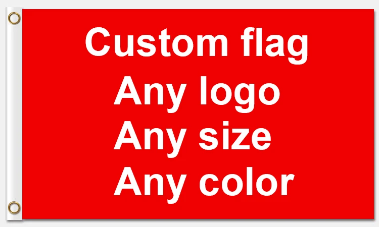 

Outlets Digital Printing custom 3x5 ft 90x150cm bulk orders Flag banner