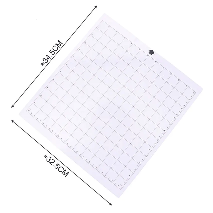Replacement Cutting Mat Transparent Adhesive Mat With Measuring Grid 12 X 12 Inch Cutting Mat For Silhouette Plotter Machine