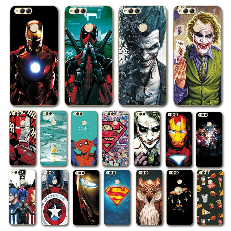 

Newest Art Printed Case For Huawei Honor 7X 5.93" Super Cool Novelty Phone Shell For Huawei Honor7X 7 X Back Cover Fundas