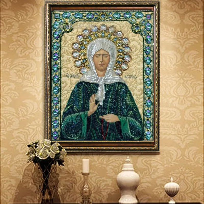

5D Diamond Embroidery Diamond Mosaic Russia Human Religion Square Rhinestones Diamond Painting Cross Stitch Kit Home Decoration