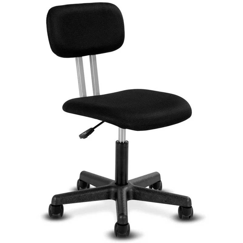 

Swivel Height Adjustable Mid-back Mesh Armless Office Chair Strong Practicability Smooth-Rolling Office Home Study Chair HW58813