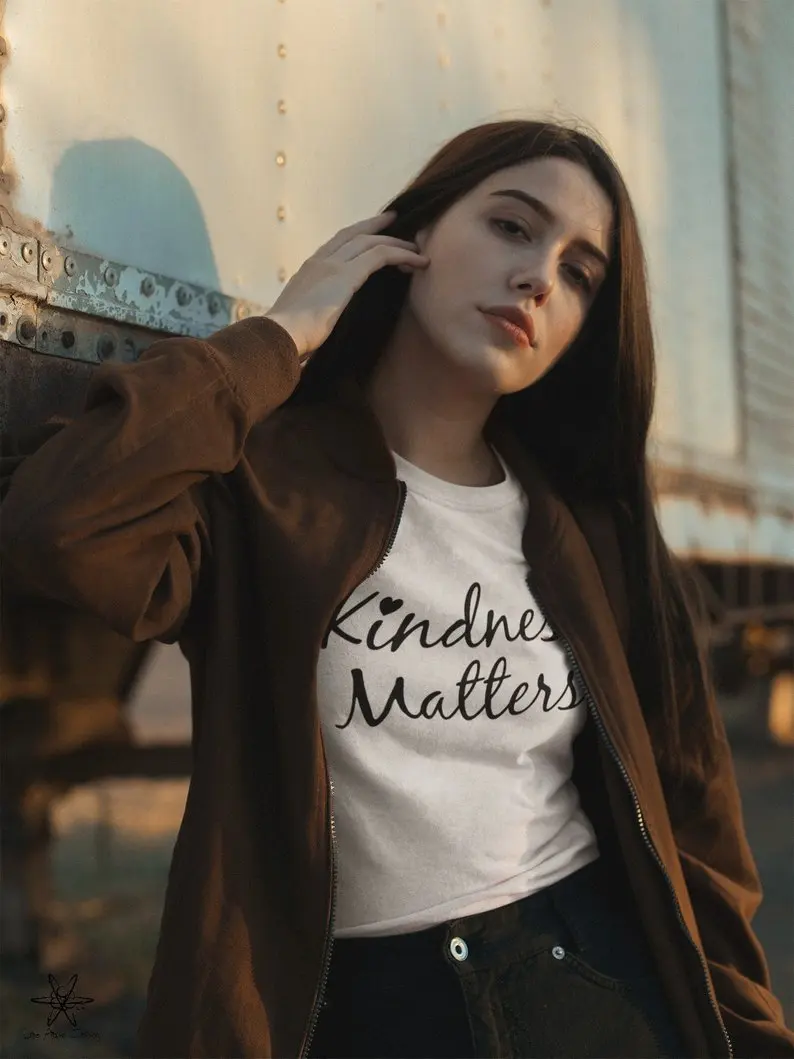 

Kindness Matters anti bullying choose kind inspirational Shirt Summer Funny Casual T-Shirt Short Sleeve Tops Trendy Outfits