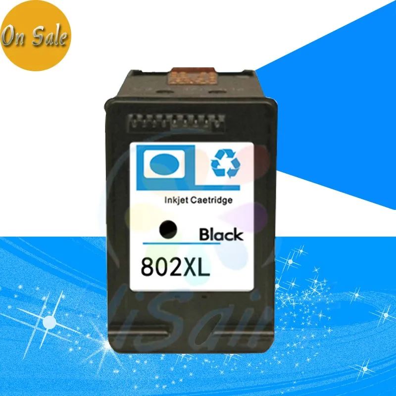 Hot sale 1 Pack Black For HP 802XL for HP802 Ink cartridges for printer Deskjet 1517/5531/5532
