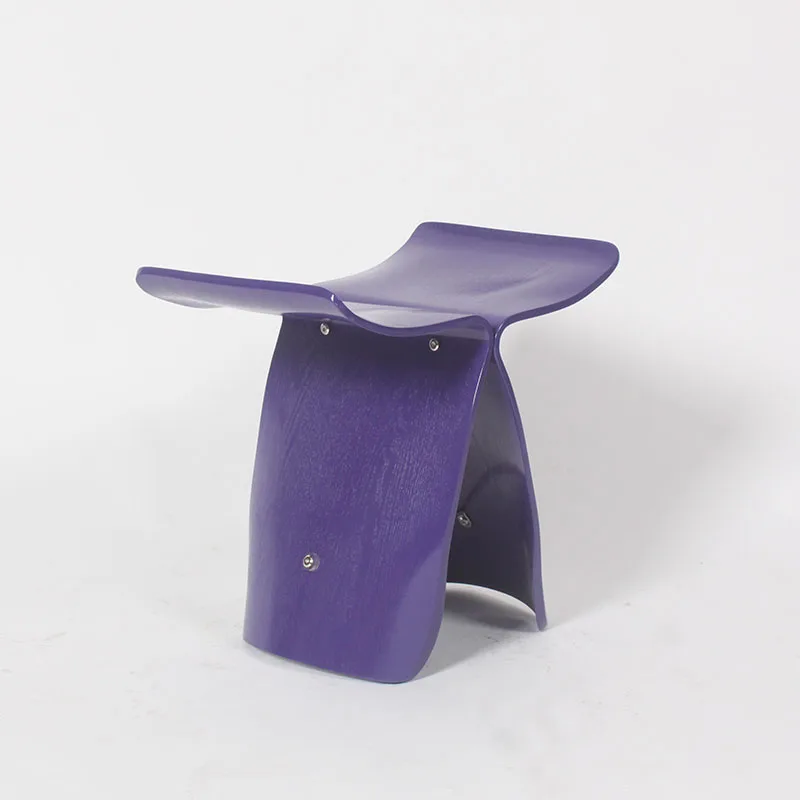 Nasida Северная Европа деревянный пуфик обувь стул сори Янаги стиль стул с бабочками оригинальность бытовой многоцветные низкий стул