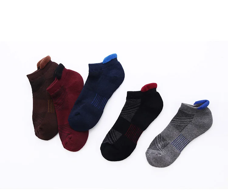5 пар/лот, хлопок, мужские носки, компрессионные Дышащие носки для мальчиков, стандарт meias, качественные спортивные носки