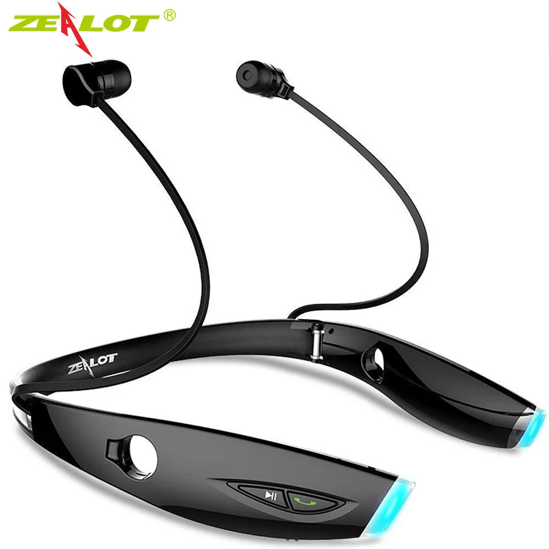 Fone de Ouvido sem Fio Correndo à Prova Fone com Microfone para Telefones Zealot Esporte Bluetooth Dwaterproof Água h1