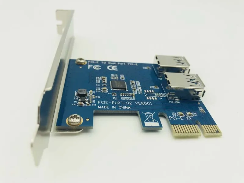 PCI express 1X Слоты Райзер карта E 1 поворот 2 Mini ITX внешний 3 слота адаптер PCIe порт