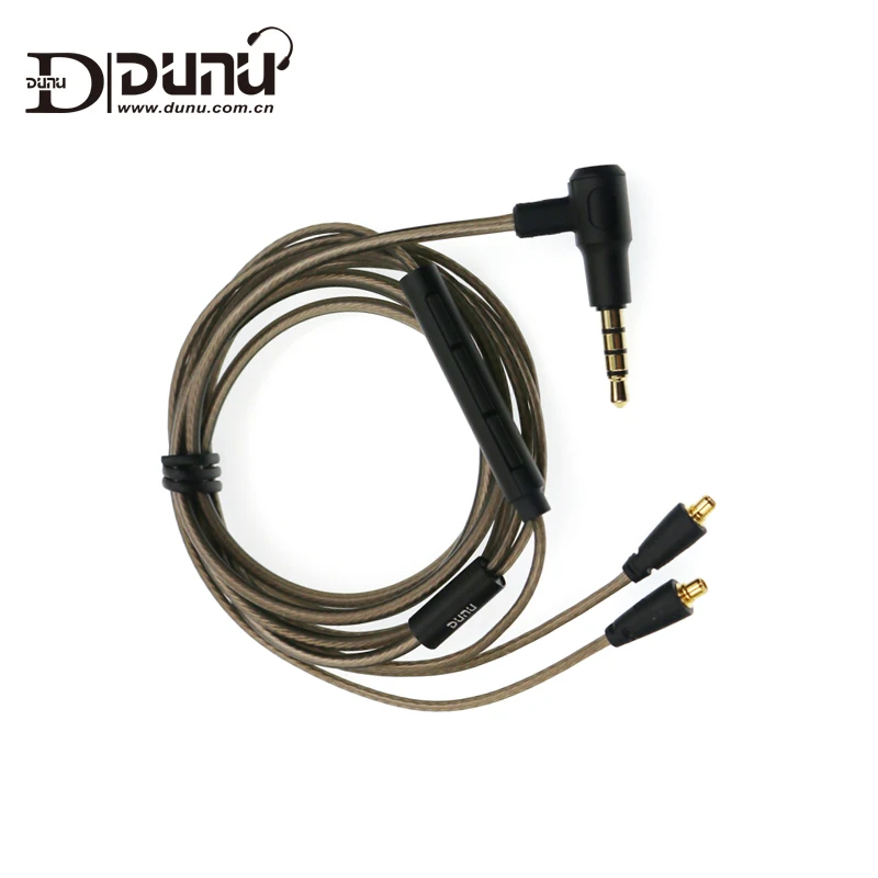 DUNU оригинальный кабель С микрофоном для наушников TITAN3 TITAN5 3 5 мм 1 2 м cable | Аксессуары для наушников -32825306836