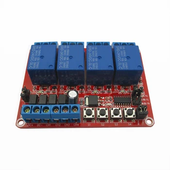 

4 - way self - lock interlock trigger - select one to support the high and low level trigger relay module 24V DC24V three