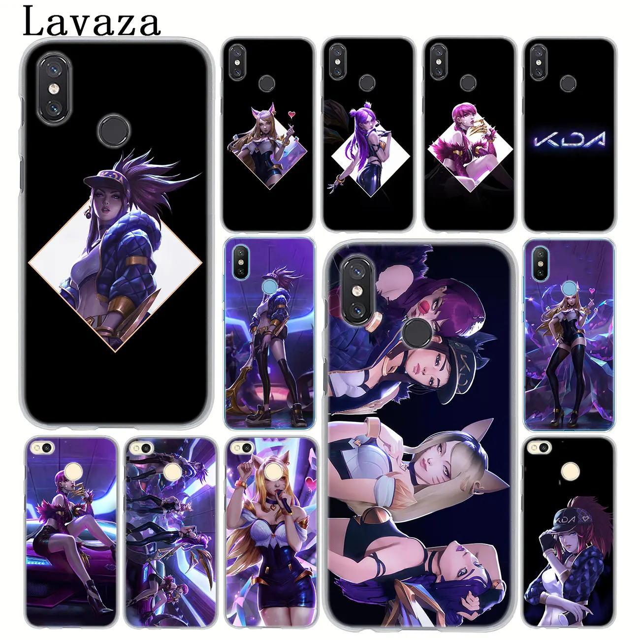 

lol League of Legends kda kaisa Ahri akali Evelynn Phone Case for Xiaomi Redmi 7A 6A 5A 4A GO S2 K20 Note 8 7 5 4 4X 6 Pro Plus