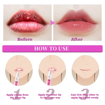 Hot Cherry Blossom Lip Serums Repair Lip Cracks Moisturizing Lightening Lip Lines Exfoliating Lip Care