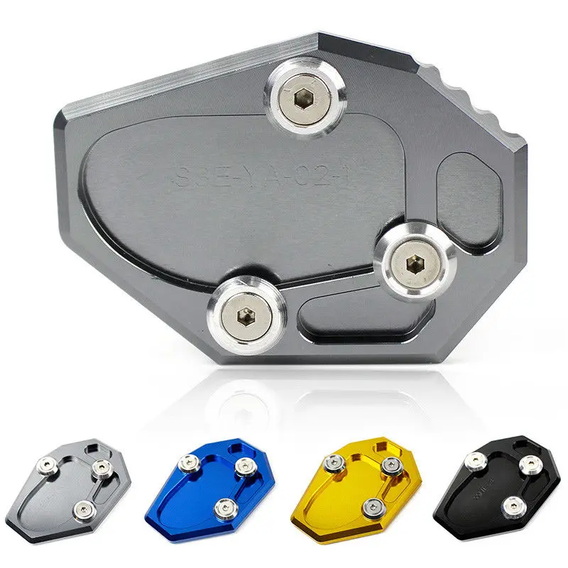 Side Stand Enlarge Kickstand Pad Plate for Suzuki GSXS1000F 15-16 Titanium