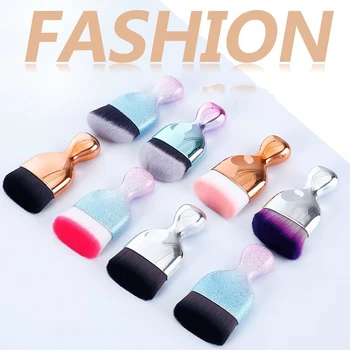 

New Arrival 2018 Wholesale Beauty Makeup brushes single wave brush Face Powder Foundation Cosmetic Brush Make Up brushes 100pcs