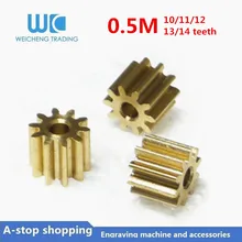 10pc 0.5M 10/11/12/13/14 Teeth 0.5mod gear rack spur gear precision copper steel cnc pinion