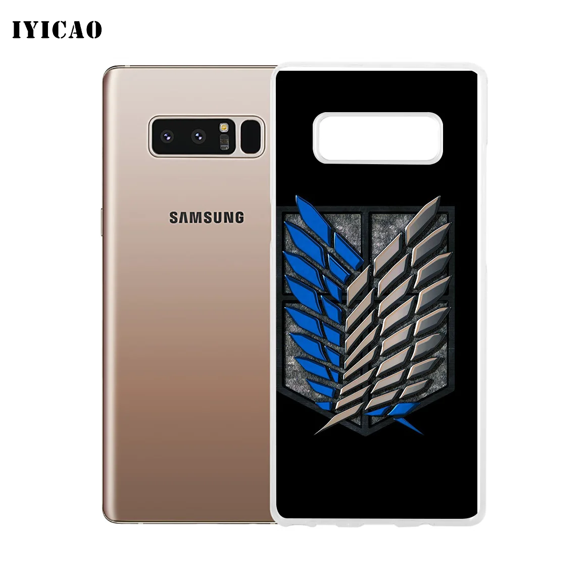 IYICAO атака на Титанов логотип мягкий силиконовый чехол для телефона Samsung A5 A6 Plus A7 A8