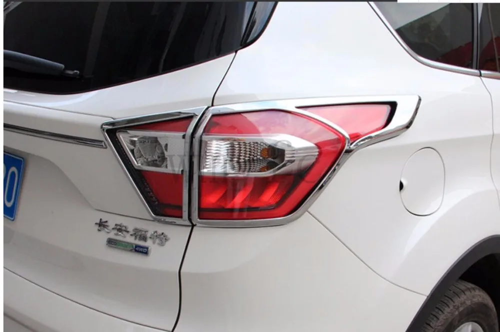 Fit For Ford Escape Kuga 2017 ABS Chrome Front Rear Headlight Tail