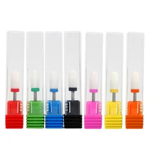 Маникюрные сверла фрезы устройство керамический сверло для ногтей для электрической дрели 3/3" Аксессуары для хвостовика пленка для полировки круглый верх