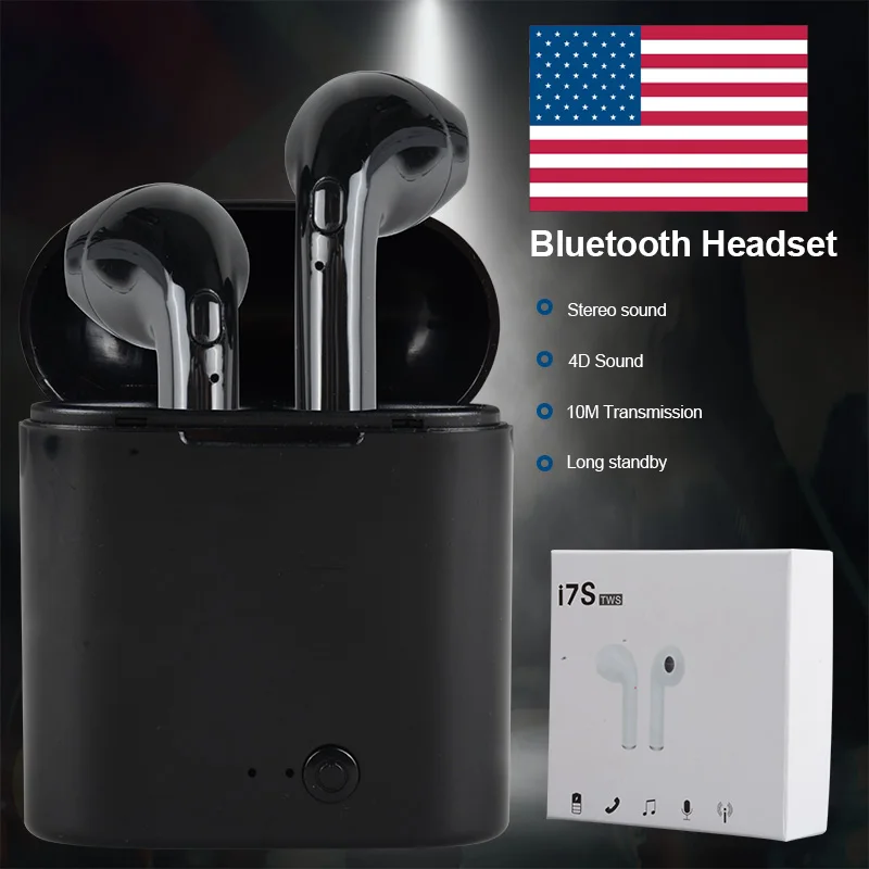 I7s TWS мини беспроводные Bluetooth наушники стерео микрофонная гарнитура наушник с