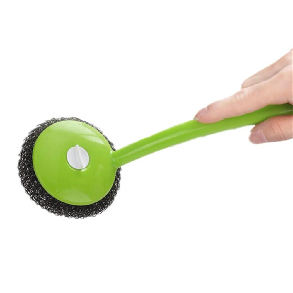 

PP Wash Pot Dish Brush Kitchen Utensil Long Handle Clean Brush Removable Kitchen Cleaning Brushes