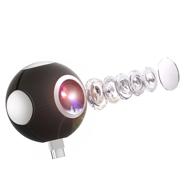 Podofo 360 Camera Panoramic Mini Camera 360 HD Wide Dual Lens Fish Eye VR Video Camera for Android  Sport Action Camera TypeC