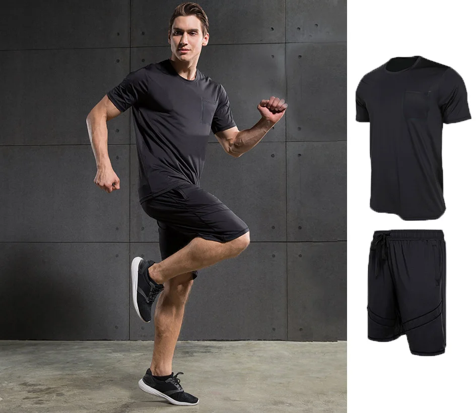 Merk Sportkleding mannen gym kleren sneldrogende fitness training
