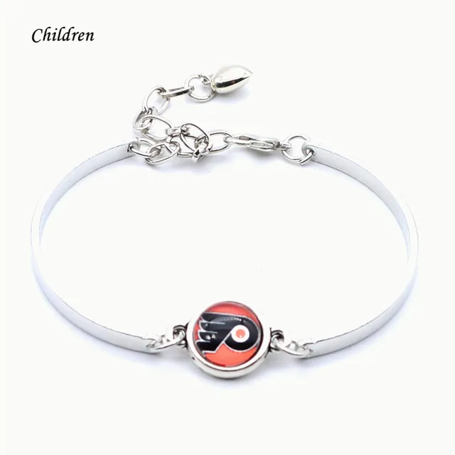 ice hockey children jewelry philadelphia flyers charms flyers bracelet with charm