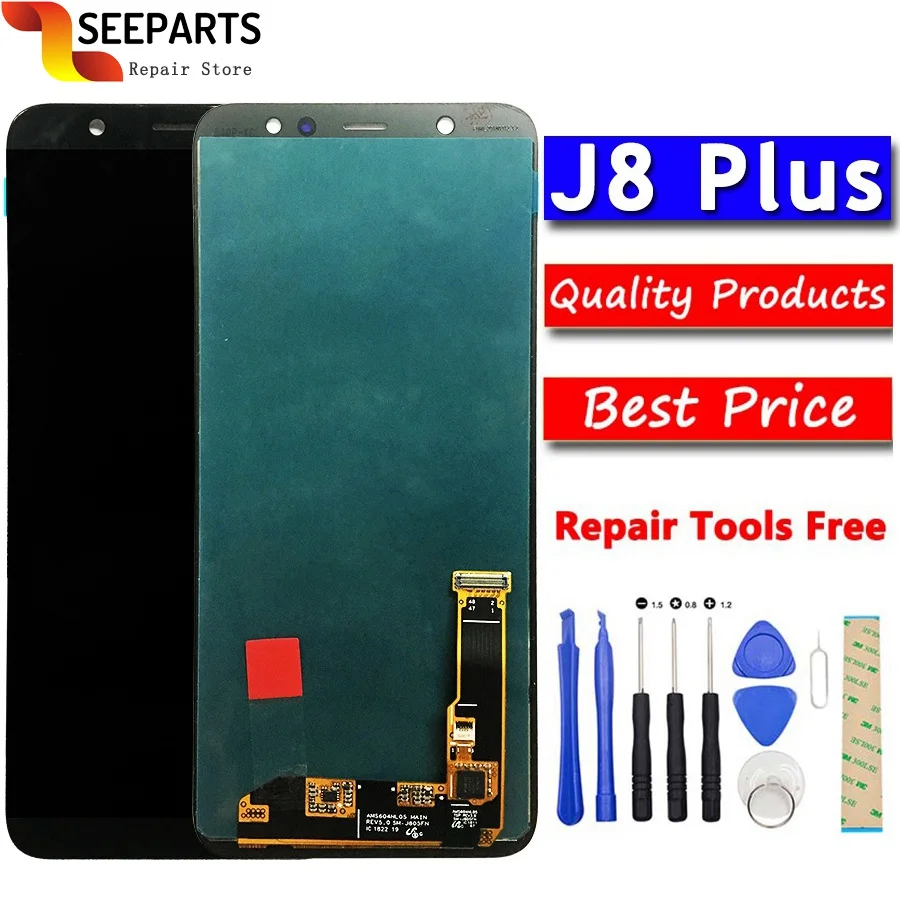 

For Samsung Galaxy j8 Plus 2018 LCD Touch Screen Digitizer Assembly For Samsung j8 Plus j8+ LCD For samsung j805 lcd Display