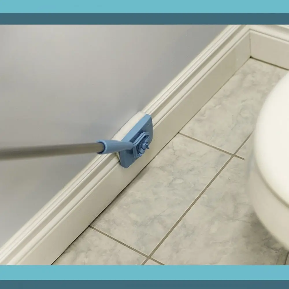 Baseboard Buddy Cleaning Mop Walk Glide Extendable Microfiber Dust Brush Cleaner
