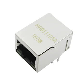 

10PCS/LOT HR911105A WIZNET HR911105 HANRUN Single Port RJ45 Connector O 100% new original