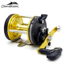 CAMEKOON круглая Обычная катушка для Baitcast легкая коррозионно-стойкая рама и боковые пластины Рыболовная катушка для соленой воды
