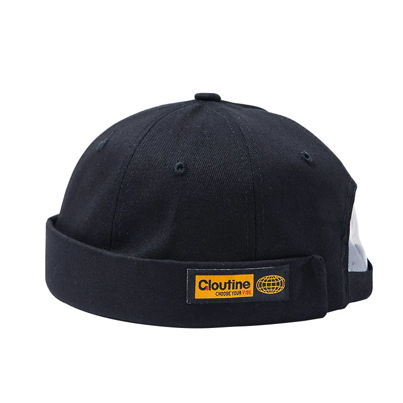 Мужская Осенняя хлопковая кепка без полей с вышивкой винтажная городская