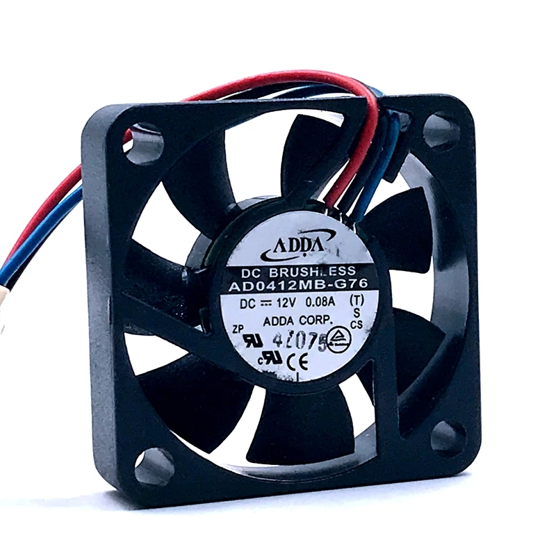 Оптовая продажа ADDA AD0412MB-G76 4010 4 см 40 мм DC12V 0.08A крайне низкий уровень шума вентилятора uble шариковый подшипник